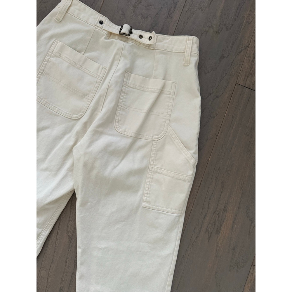 Old Navy Cream Ankle Cropped Pants Women's Size 0 - Picture 8 of 9